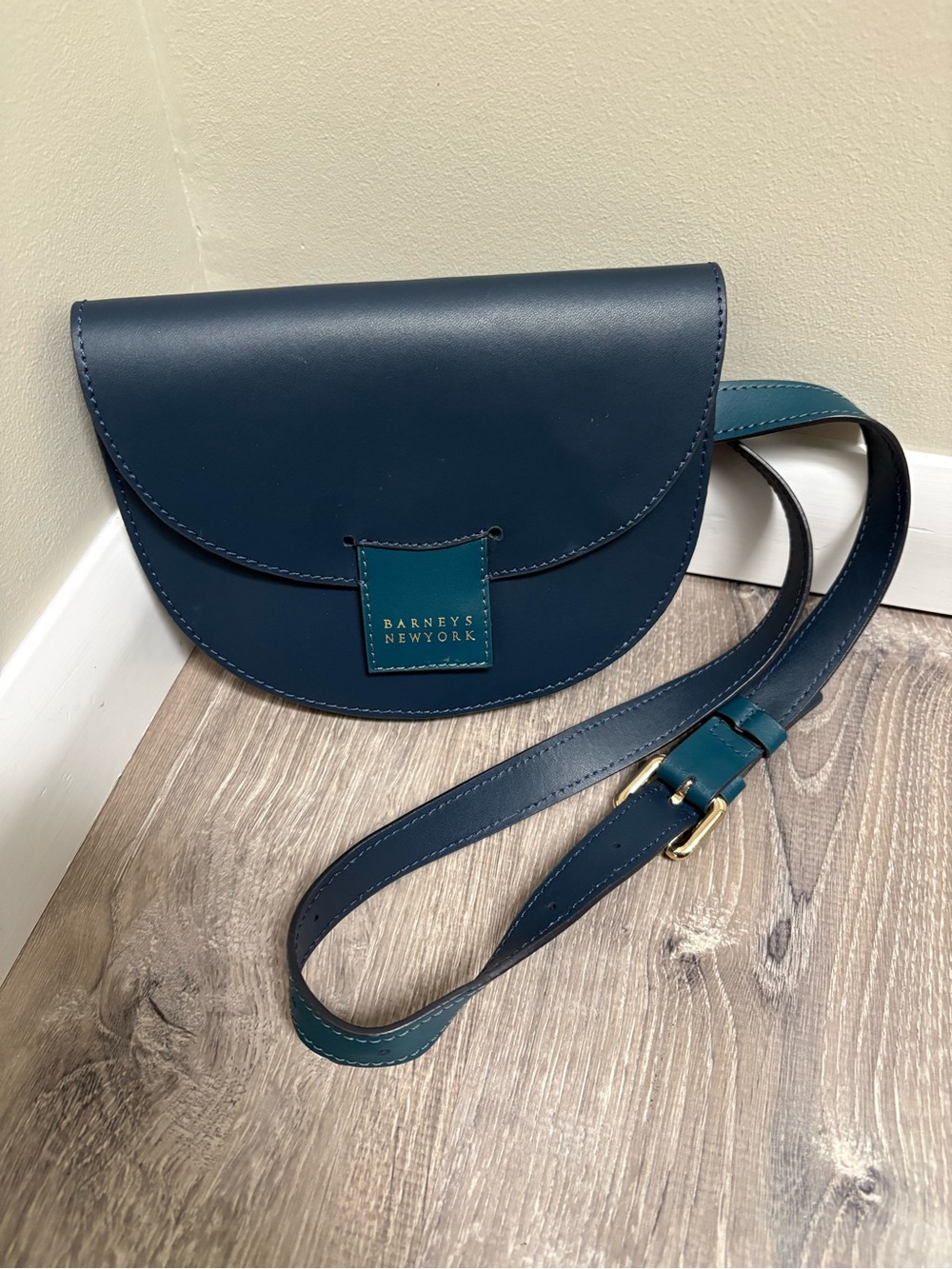 Barney’s New York Leather Crossbody Saddle  New Handbag
